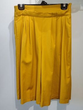 Mustard Yellow Wide Leg Cullottes (Size S/M)